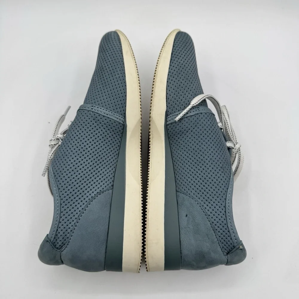 Naturalizer Sneaker Womens Sz 7.5M Blue Jaque Lace Up Perforated Casual Leather